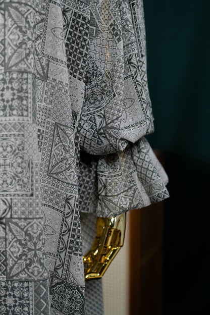 LEORA DRESS IN GREY