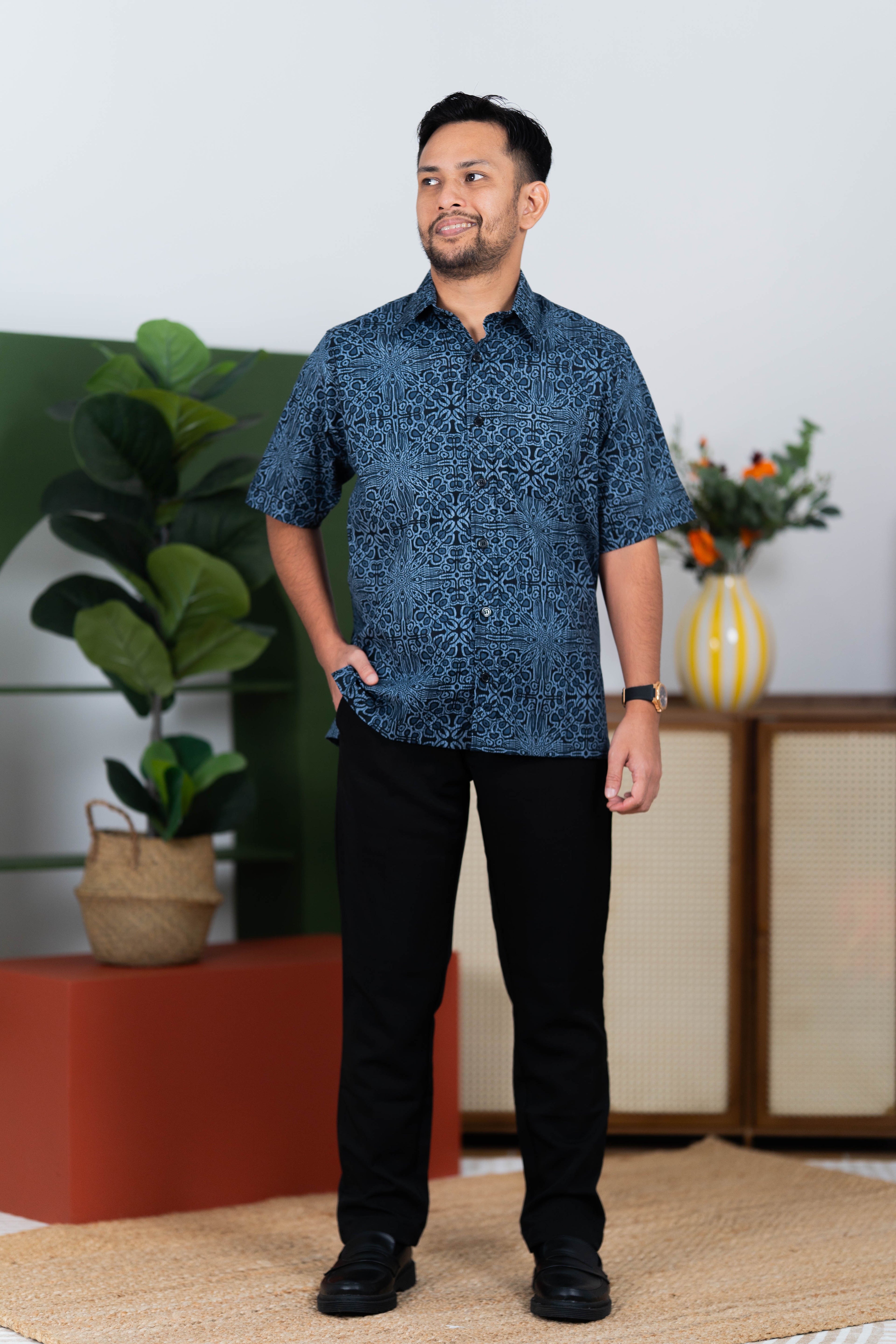 TUAH BATIK 1.0 - NAVY BLUE