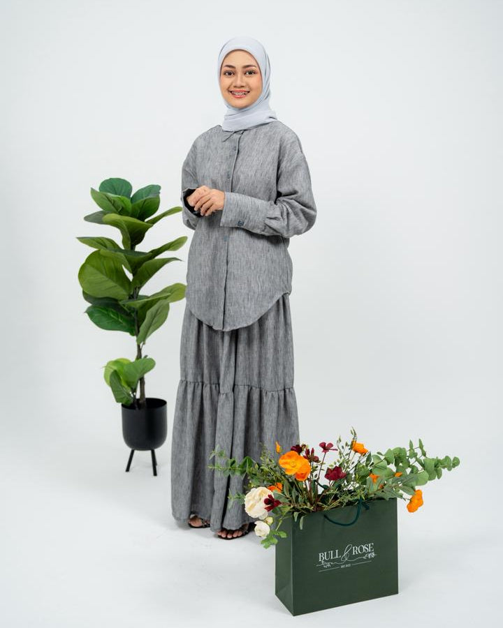 LUMA SET: TOP & SKIRT - BULLANDROSERTW